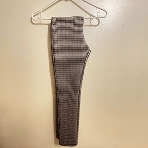Plaid skinny pants